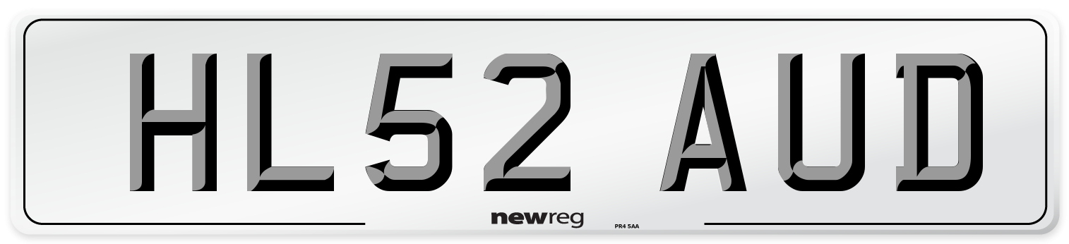 HL52 AUD Number Plate from New Reg